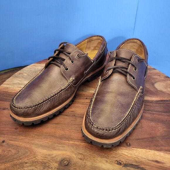 Cole Haan Docksider Deck Shoe Boat Moc Toe Lug Sole Brown Men's 9.5 M - Picture 13 of 13